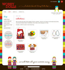 Worry Dolls Ecommerce Store