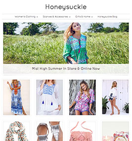 Honeysuckle Fashion ecommerce store