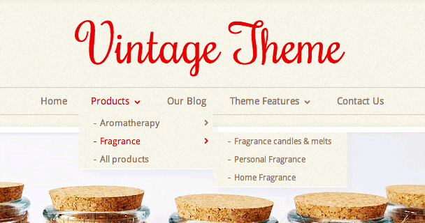 Vintage-theme-drop-down-menus.png